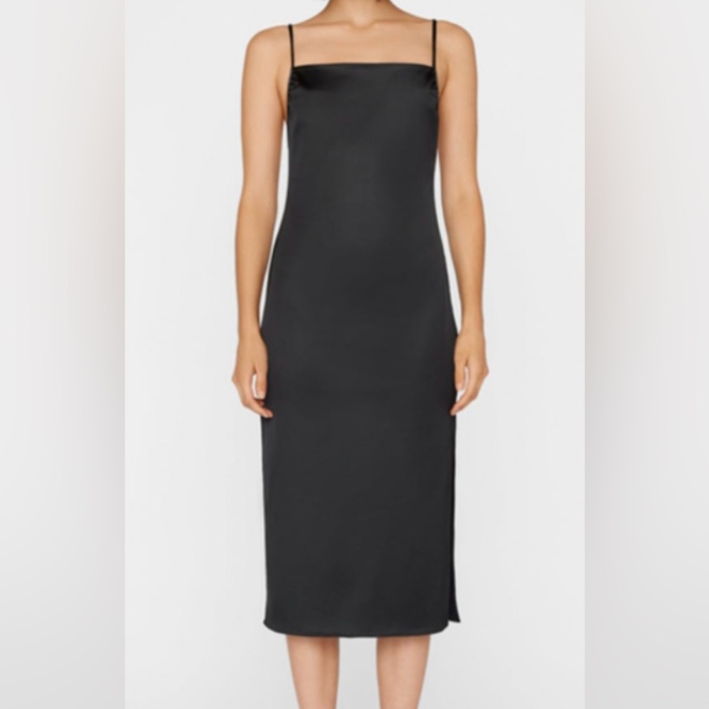 FRAME Beaded Trim Slip Dress